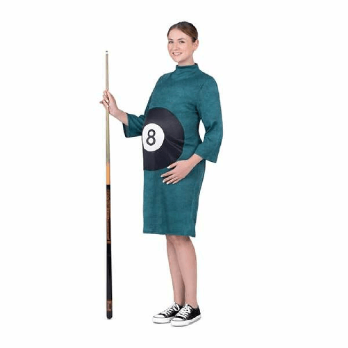 My Other Me Costume per Adulti My Other Me No8 Taglia unica Incinte Biliardo Verde
