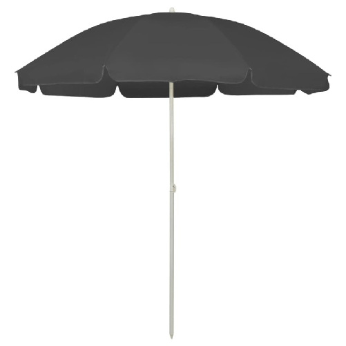 VidaXL Ombrellone da Spiaggia Antracite 240 cm