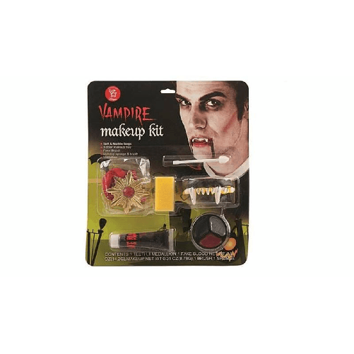 BigBuy Carnival Set di Trucchi per Bambini Vampiro 6 Pezzi