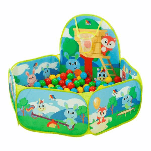 Moltó Piscina di Palline Moltó Canestro 25 Palline 76 x 100 x 110 cm