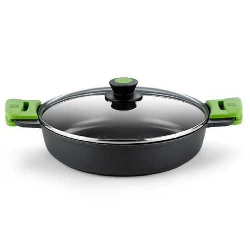 BRA Casseruola con coperchio BRA PRIOR Nero Alluminio 2,3 L Ø 24 cm (1 Unità)