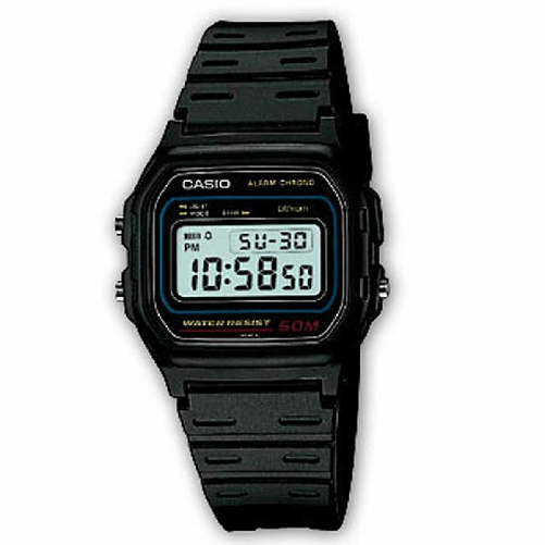 Casio W-59-1VQES orologio Orologio da polso Maschio Elettronico Nero Casio Orologio Unisex Casio W-59-1VQES (Ø 34 mm)