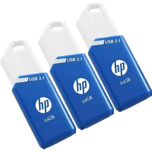 Kingston HP x755w Triple Pack unità flash USB 64 GB USB tipo A 3.2 Gen 1 (3.1 Gen 1) Blu, Bianco Kingston Memoria USB Kingston