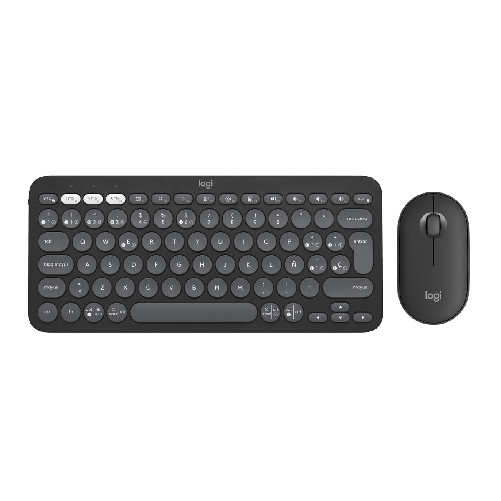 Logitech Tastiera e Mouse Logitech Pebble 2 Combo Grafite Qwerty in Spagnolo