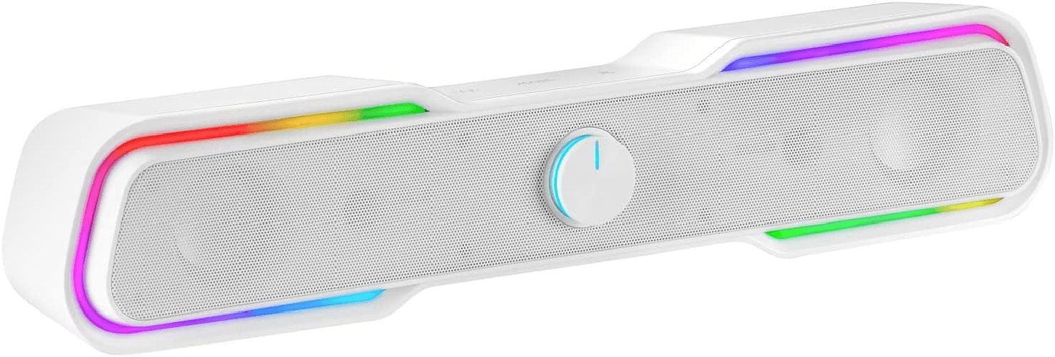Mars Gaming Barra de Sonido Gaming 10W - Procesador de Sonido DSP - Iluminacion RGB - Conexion Jack + Bluetooth 5.0 - Co Mars Gaming MSBXW altoparlant