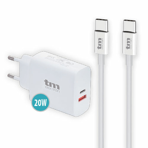 TM Electron Caricabatterie da Parete TM Electron 20 W USB-C (1 Unità)