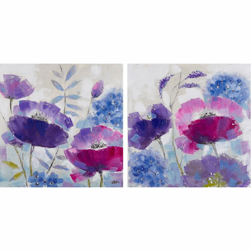 DKD Home Decor Quadro DKD Home Decor 80 x 3,5 x 80 cm Shabby Chic (2 Unità)
