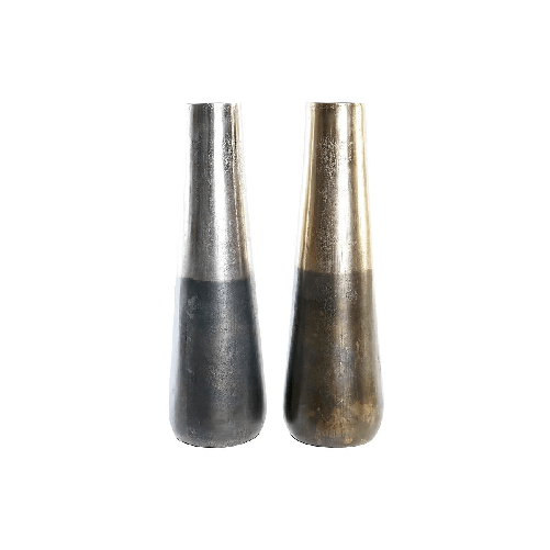 DKD Home Decor Vaso DKD Home Decor 15,5 x 15,5 x 49,5 cm Alluminio Moderno (2 Unità)