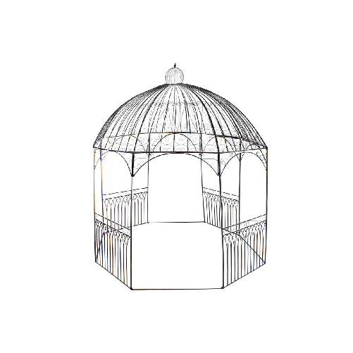 DKD Home Decor Pergola DKD Home Decor Nero Ferro (304 x 304 x 332 cm)
