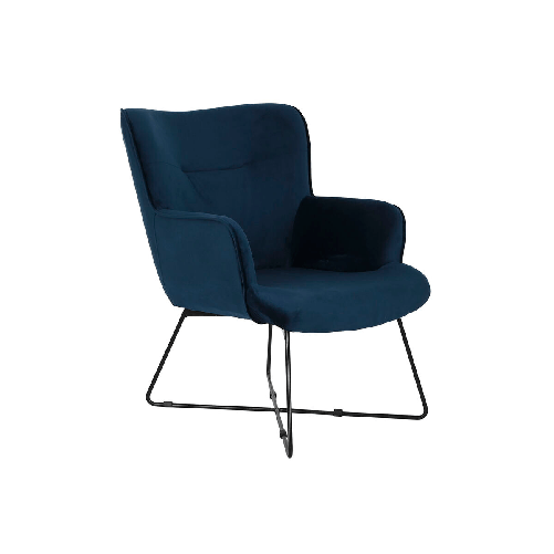 DKD Home Decor Poltrona DKD Home Decor Azzurro Nero Metallo 68 x 76 x 90 cm