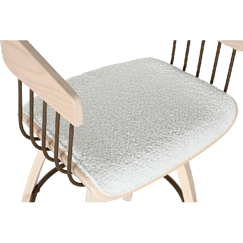 Home ESPRIT Sgabello Home ESPRIT Bianco Legno 51,5 x 47,5 x 94,5 cm
