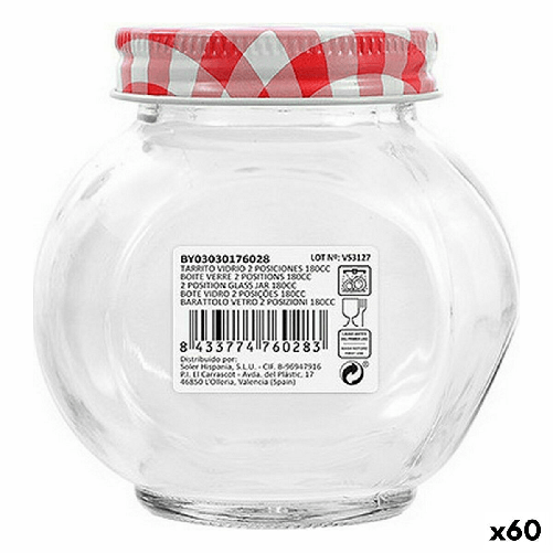 Mediterraneo Vaso Mediterraneo Vetro 180 ml 8 x 6,1 x 8 cm (60 Unità)