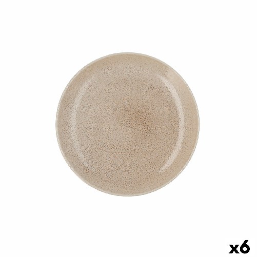 Ariane Piatto da pranzo Ariane Porous Beige Ceramica Ø 27 cm (6 Unità)