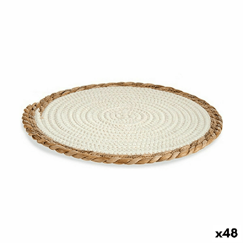 Gift Decor Sottopentola Naturale Bianco 30 x 1 x 30 cm (48 Unità)