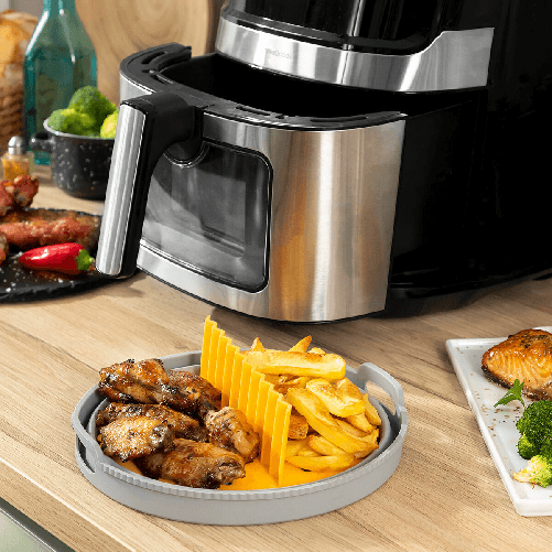 InnovaGoods Cestello Pieghevole in Silicone per Friggitrice ad Aria Fliynner InnovaGoods