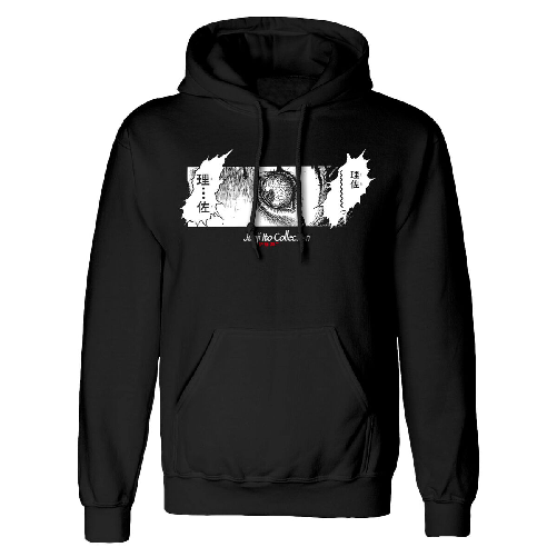 Junji Ito Felpa con Cappuccio Unisex Junji Ito Shock Nero