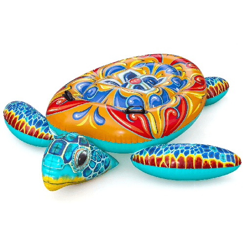 Bestway Figura Gonfiabile Tartaruga Mediterranea 183x173 cm +3 Anni Spiaggia Piscina
