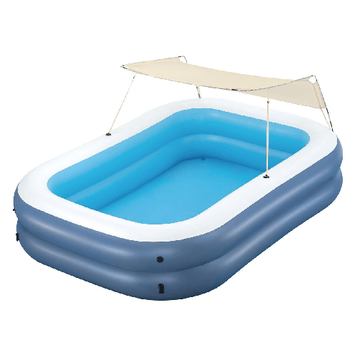 Bestway Piscina Gonfiabile 2 Camere Rettangolare con Tetto 254x178x140 cm +6 Anni 54449