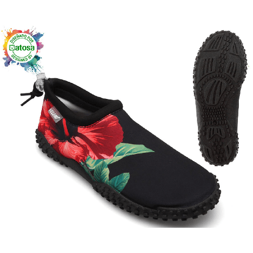 BigBuy Sport Scarpette da Scoglio Nero Fiore