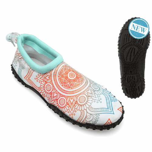 BigBuy Sport Scarpette da Scoglio Mandala Unisex adulti Bianco
