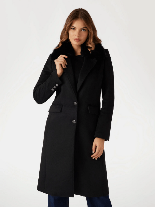 GUESS CAPPOTTO CAPPOTTI DONNA GUESS W4BL32WGJG2 NANCY NERO ORIGINALE AI 2025 Colore Nero,Taglia M