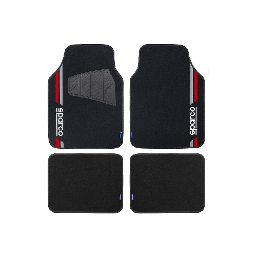 Sparco Set di Tappetini per Auto Sparco SPCF508RD Rosso