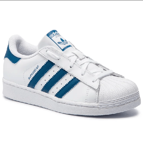 ADIDAS SCARPE SNEAKERS RAGAZZO ADIDAS SUPERSTAR F34164 ECO PELLE BIANCO ORIGINAL AI2024 Taglia 30,Colore Bianco