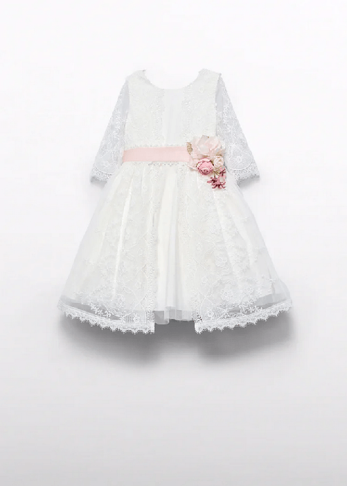 ABEL & LULA by MAYORAL ABITO VESTITO CERIMONIA BAMBINA ABEL E LULA 5041 05041 7 BIANCO ORIGINAL PE 2025 Taglia 14 anni,Colore Bianco