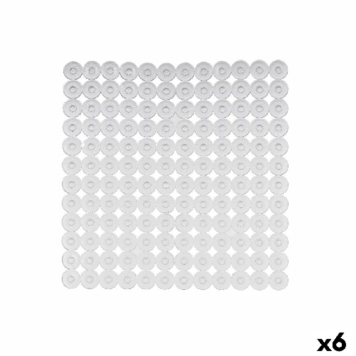 Berilo Tappetino Antiscivolo da Doccia Trasparente PVC 54 x 54 x 1 cm (6 Unità)