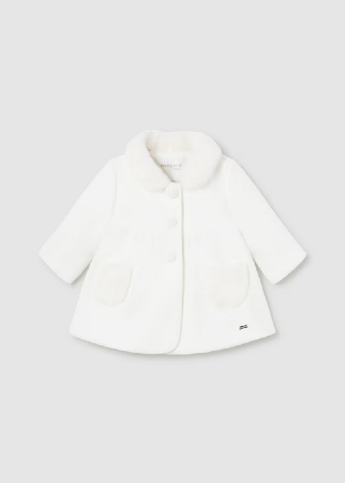MAYORAL CAPPOTTO CAPPOTTI NEONATA MAYORAL 2453 02453 13 BIANCO ORIGINALE AI 2025 Colore Bianco,Taglia 18 mesi
