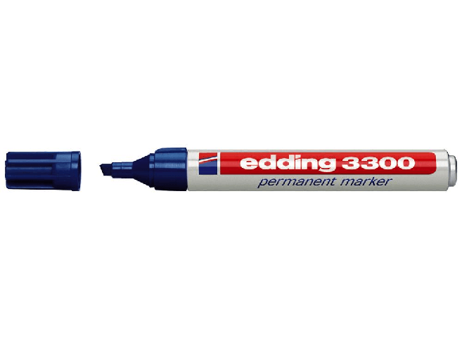 Edding 3300 marcatore permanente Blu 10 pz