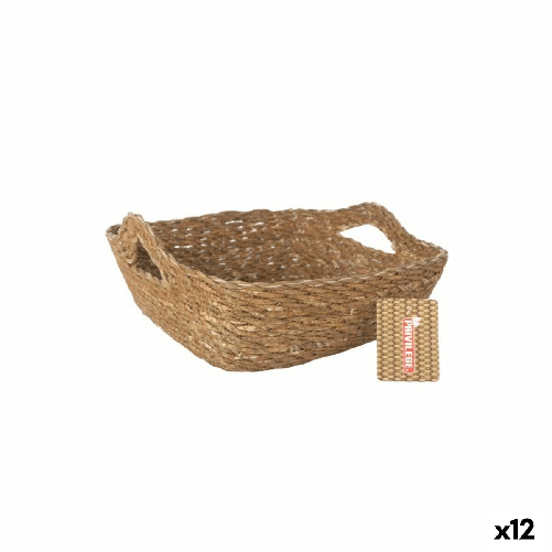 Privilege Cestino Multiuso Privilege Marrone vimini 22 x 22 x 8 cm (12 Unità)
