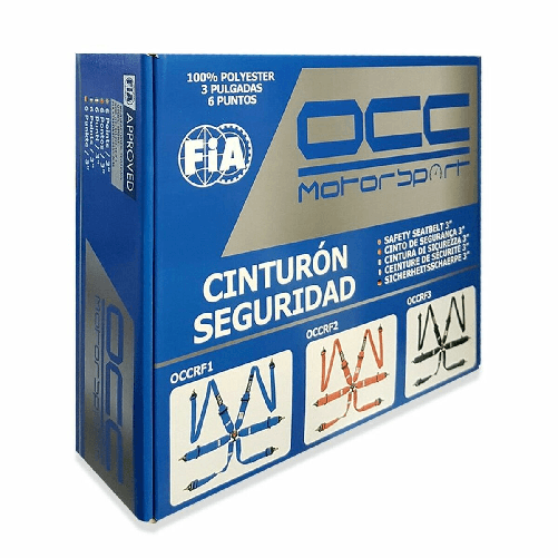 OCC Motorsport Imbracatura con 6 punti di supporto OCC Motorsport OCCRF4 Giallo