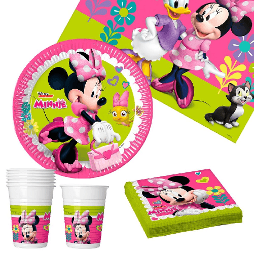 Minnie Mouse Set Articoli per feste Minnie Mouse 37 Pezzi
