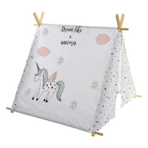 DKD Home Decor Tenda da Campeggio DKD Home Decor Cotone Legno Unicorno (110 x 110 x 106 cm)