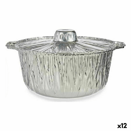 Casseruole Kinvara Argento Monouso Con coperchio Pentola