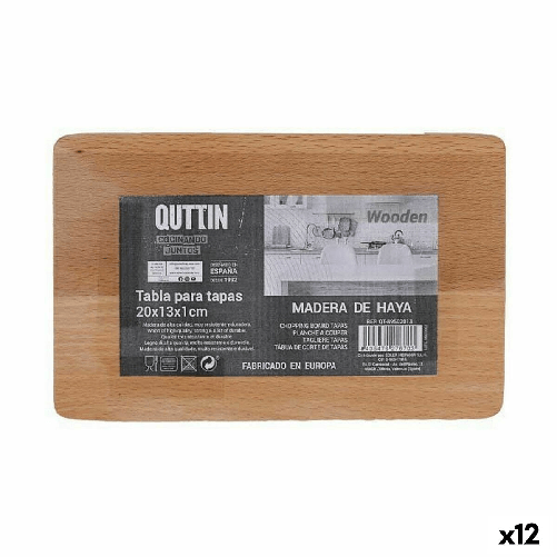 Quttin Tagliere Quttin 20 x 13 x 1 cm (12 Unità)