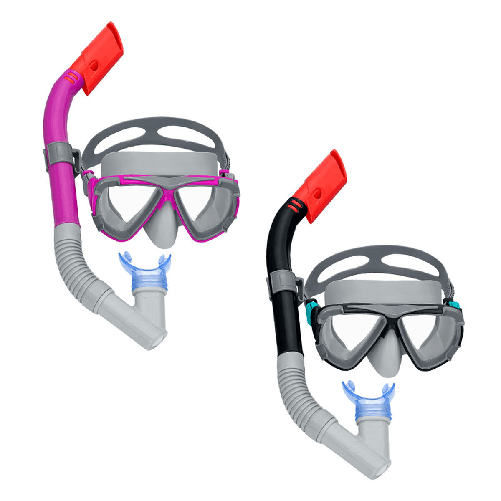 Bestway Set Maschera e Tubo per Bambini con Cinturino Anatomico Colore Assortito +3 Anni Mare e Piscina