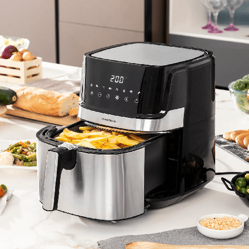 InnovaGoods Friggitrice ad Aria InnovaGoods Fryinn Pro 5500 Nero 1700 W 5,5 L Acciaio inossidabile