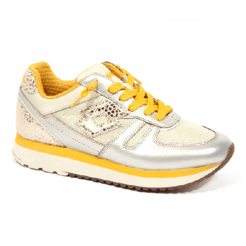 LOTTO SCARPE SNEAKERS DONNA LOTTO LEGGENDA TOKYO WEDGE 211169 PELLE 25I ORIGINALE PE Taglia 36,Colore Oro