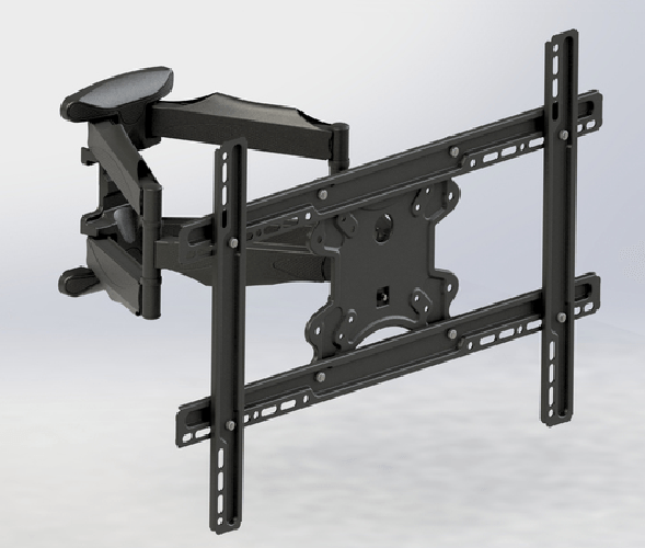 TECNO STAFFA PER TV DOPPIO SNODO UNIVERSALE NERO 23/65" ST011