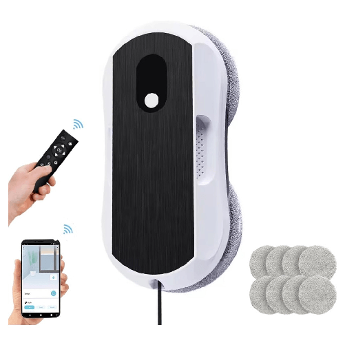 TrAdE Shop Traesio Robot Pulizia Finestra Con Spruzzo Acqua Intelligente Bifacciale 5600pa Controllo App -