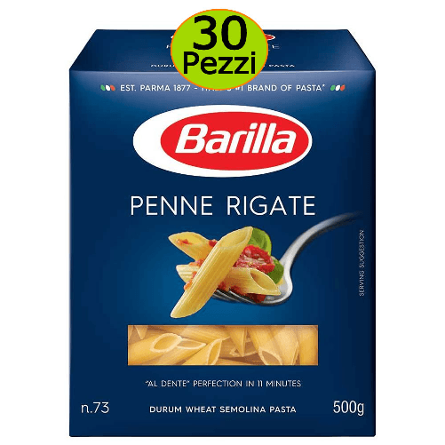 BARILLA Pasta barilla penne rigate n 73 mutipack 30 pezzi 500 grammi cadauna