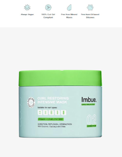 Imbue Curl Restoring Intensive Mask 300ml
