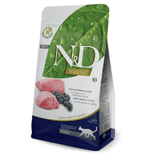 Farmina Cibo per gatti Farmina N&D PRIME CAT Adulto Mirtillo Agnello 1,5 Kg