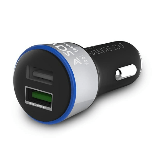 Savio Caricabatterie per Auto Savio SA-06/B Nero