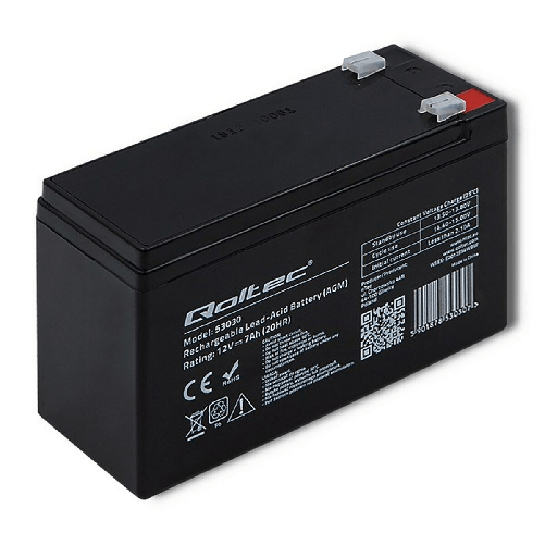 Qoltec Batteria per Gruppo di Continuità UPS Qoltec 53030 7 Ah 12 V