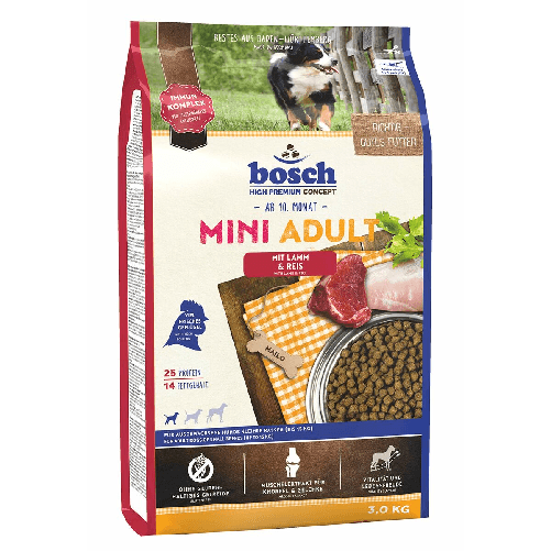BOSCH mangime BOSCH Adulto Agnello Riso 3 Kg