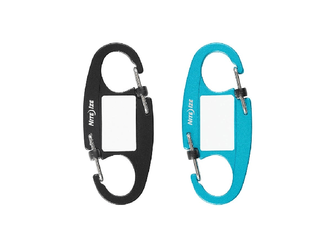 Niteize Niteize IDENTIKEY SLIDELOCK DUAL CARABINER 2PZ Black & Blue IKSLA-A1-2R6