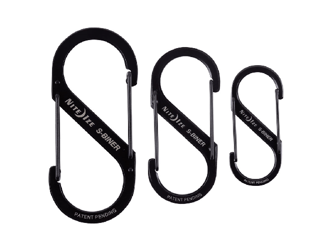Niteize Niteize S-BINER DUAL CARABINER #2 #3 #4 SS Black SB234-03-01